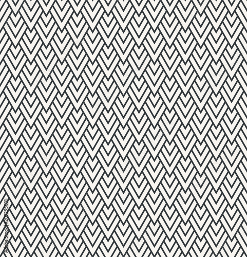 Serration or zigzag seamless abstract pattern monochrome or two colors vector photo