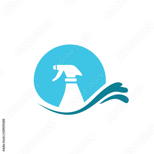 Spray Bottle Cleaning Service Symbol