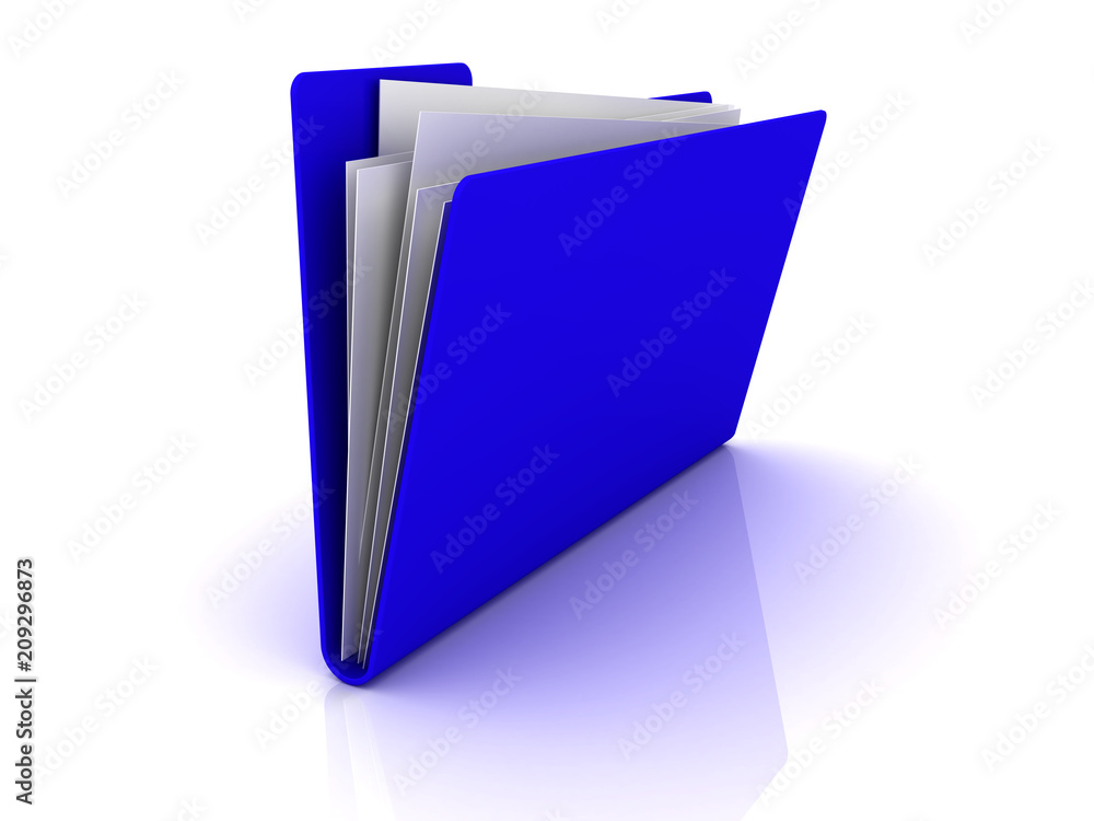 Folder with paper out Folder with paper out