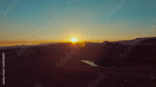 Aerial - Sunrise Over The Canyonlands