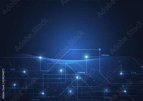 Internet connection, abstract sense of science and technology graphic design.