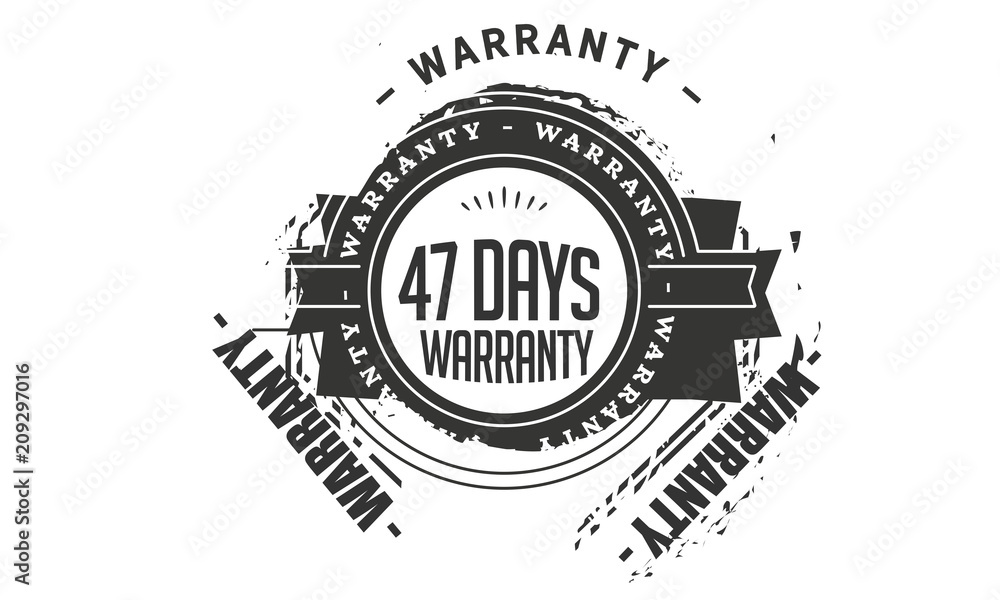 47 days warranty icon stamp 47 days warranty icon stamp