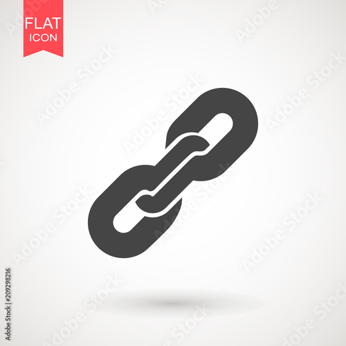Chain Icon in trendy flat style isolated on grey background. Connection symbol for your web site design, logo, app, UI. Vector illustration, EPS10