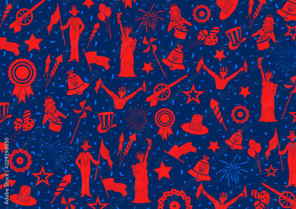 Fourth of July background for Happy Independence Day of America Fourth of July background for Happy Independence Day of America