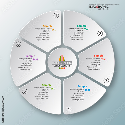 Abstract 3D Paper Infographics