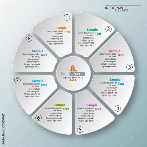 Abstract 3D Paper Infographics