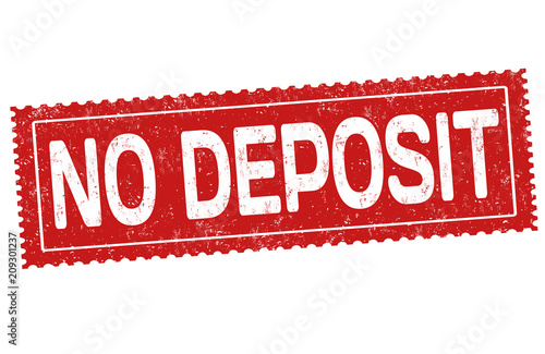 No deposit grunge rubber stamp
