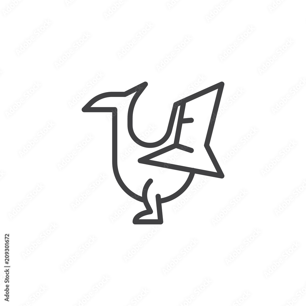 Pterodactyl outline icon. linear style sign for mobile concept and web design. Prehistoric dinosaur simple line vector icon. Symbol, logo illustration. Pixel perfect vector graphics Pterodactyl outline icon. linear style sign for mobile concept and web design. Prehistoric dinosaur simple line vector icon. Symbol, logo illustration. Pixel perfect vector graphics