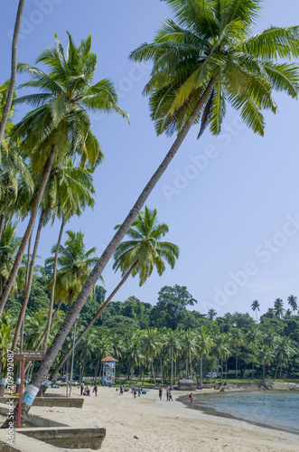 The beautiful landscape protected the Andaman Sea Port Blair India
