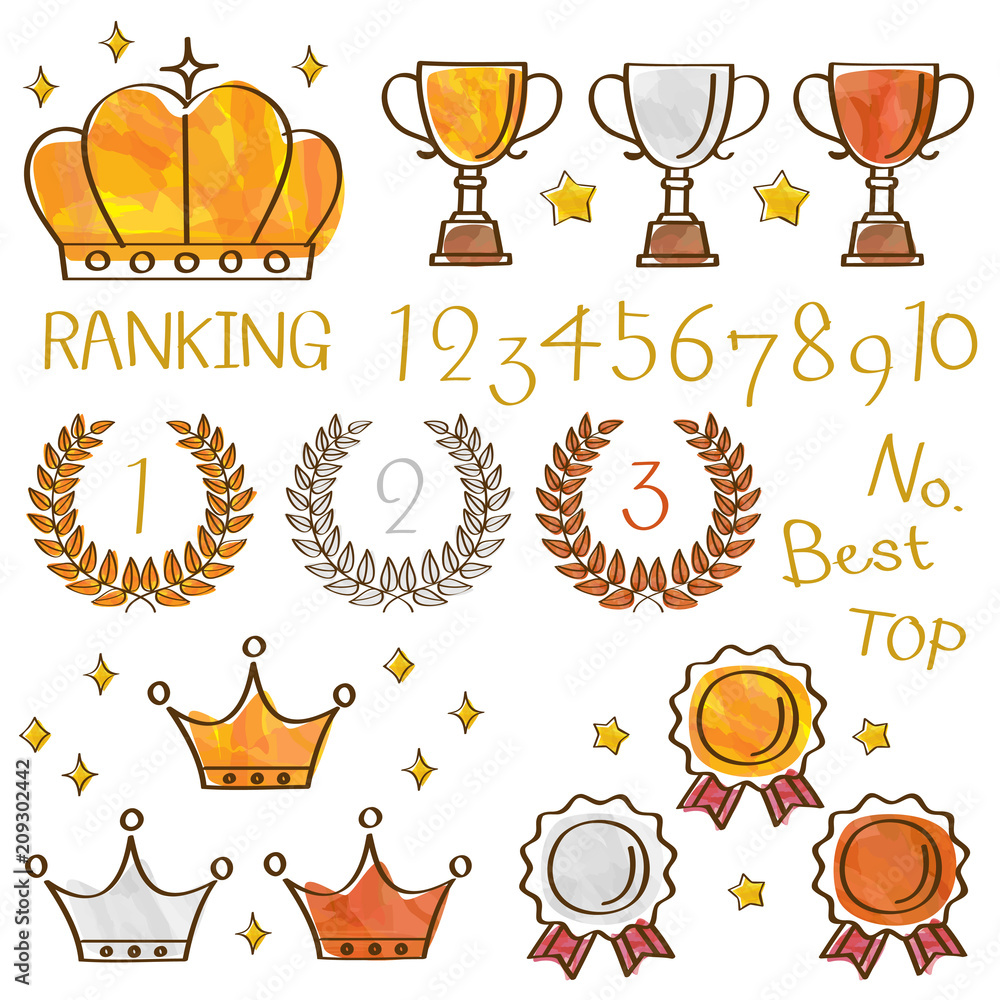 ランキング イラスト セット Stock Vector Adobe Stock ランキング イラスト セット Stock Vector Adobe Stock