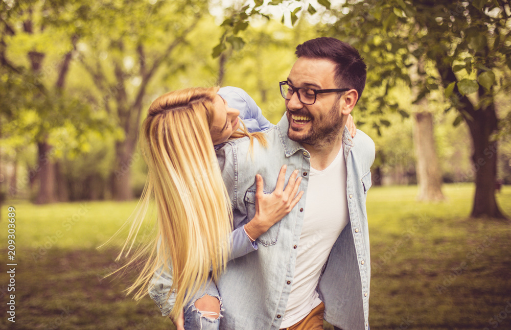 Fototapeta premium Smiling couple.