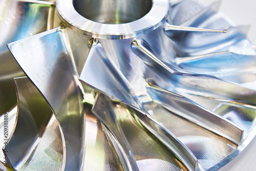 Blades of metal impeller