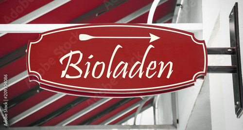 Schild 312 - Bioladen