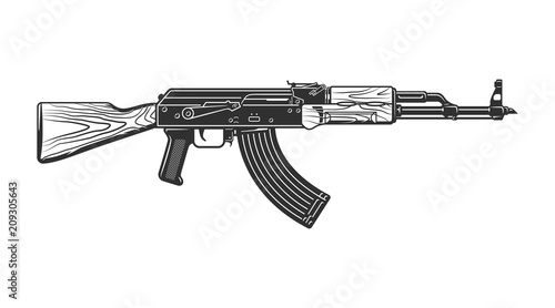 Vintage shooting gun concept