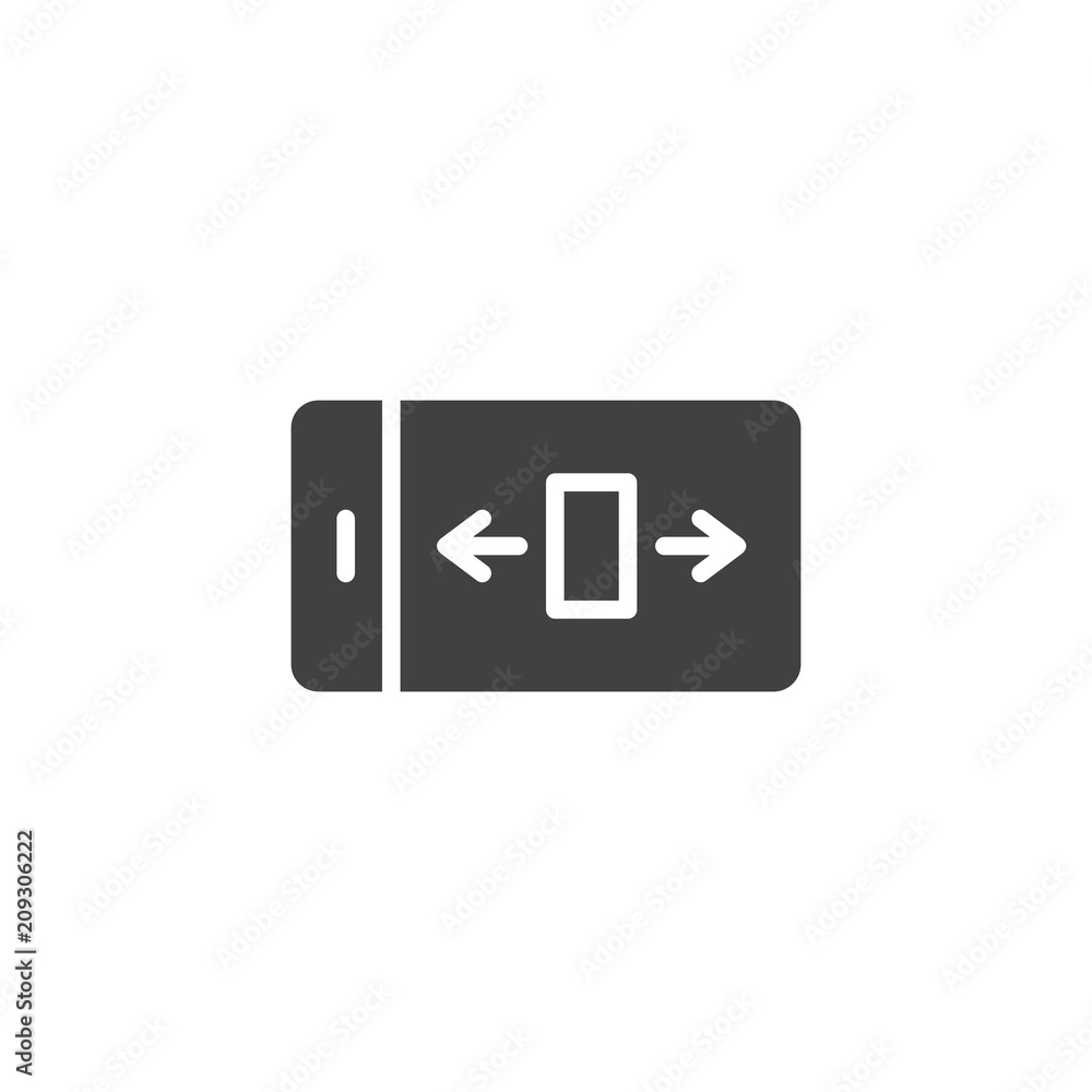 Smartphone with Panoramic view function vector icon. filled flat sign for mobile concept and web design. simple solid icon. Symbol, logo illustration. Pixel perfect vector graphics Smartphone with Panoramic view function vector icon. filled flat sign for mobile concept and web design. simple solid icon. Symbol, logo illustration. Pixel perfect vector graphics