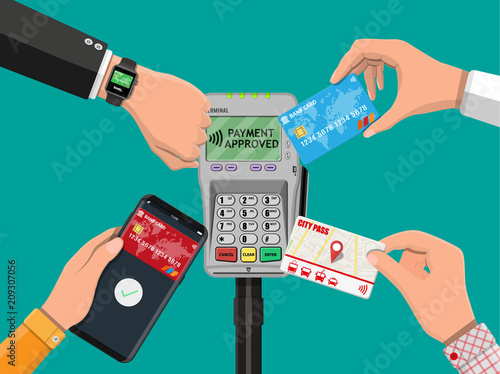 Wireless, contactless or cashless payments