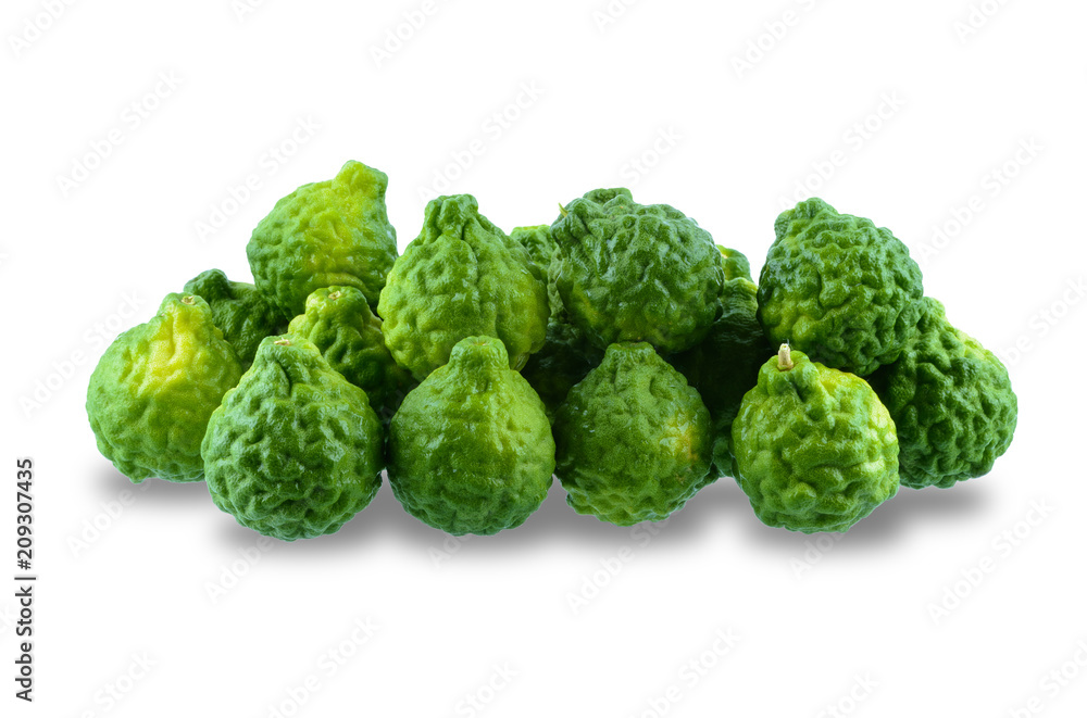 Fototapeta premium fresh bergamot fruit isolated on white background