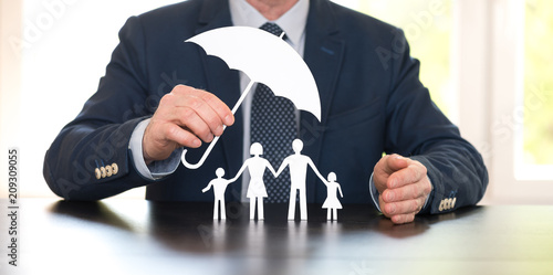Fotografi Concept of family coverage