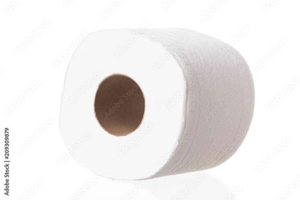 roll of toilet paper on white background roll of toilet paper on white background