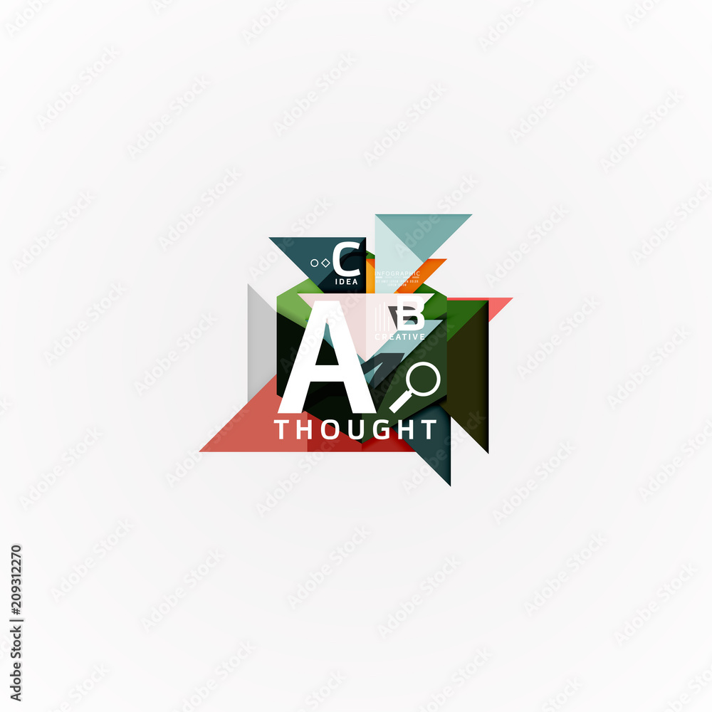 Geometric design abstract option infographics Geometric design abstract option infographics