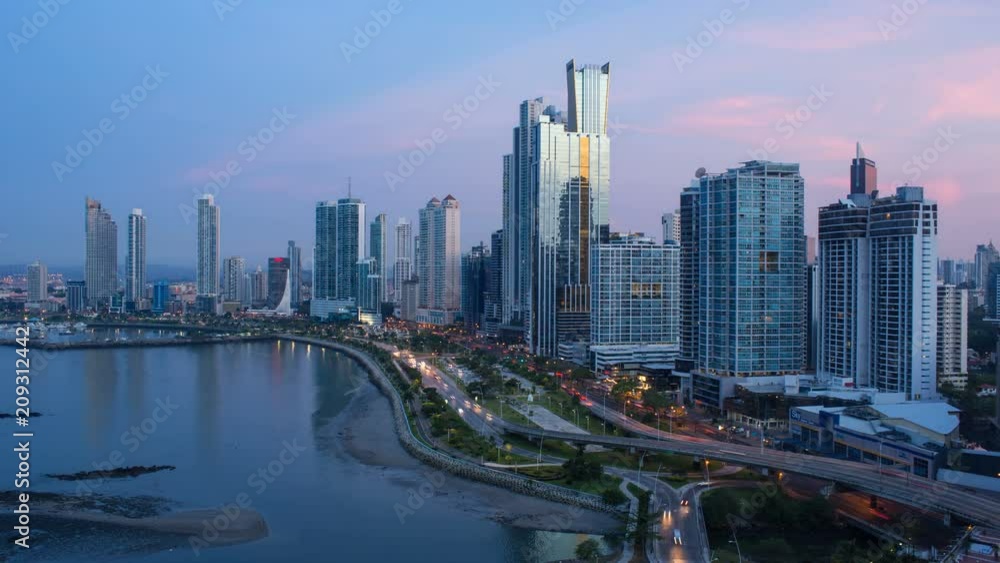 City skyline, Panama City, Panama, Central America City skyline, Panama City, Panama, Central America
