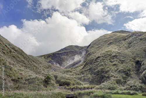 Xiaoyoukeng Recreation Area is a post-volcanic geological landscape area at Yangming National Park in Taipei, Taiwan. photo