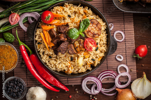 Obraz na płótnie The concept of oriental cuisine