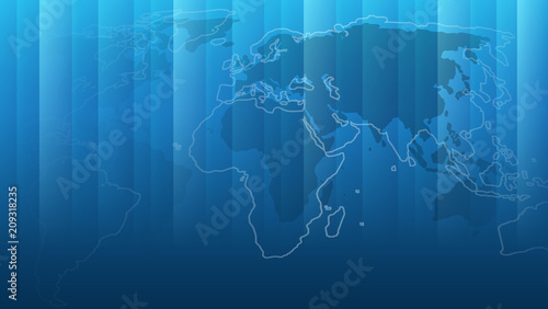 Global Business or Technology Background - Design Concept with World Map
