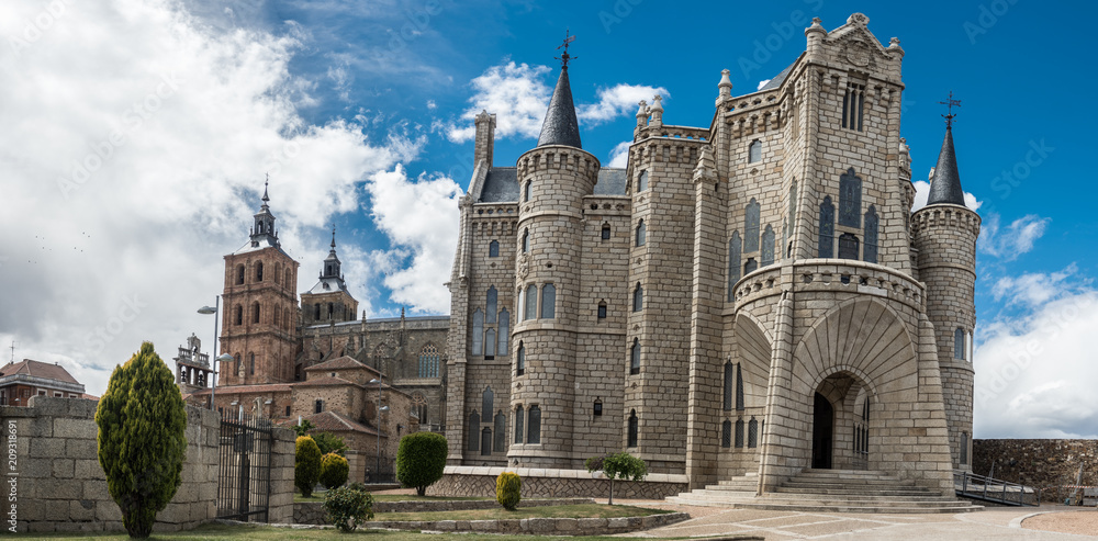 episcopal palace and cathedral astorga