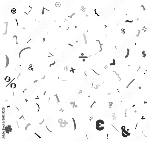 random special sign, colon alphabet beautiful background design