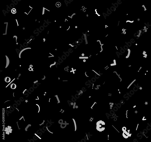 random special sign, colon alphabet beautiful background design