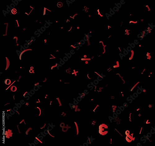 random special sign, colon alphabet beautiful background design