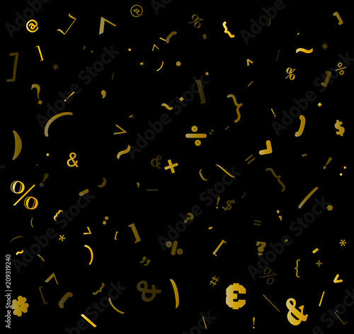 random special sign, colon alphabet beautiful background design