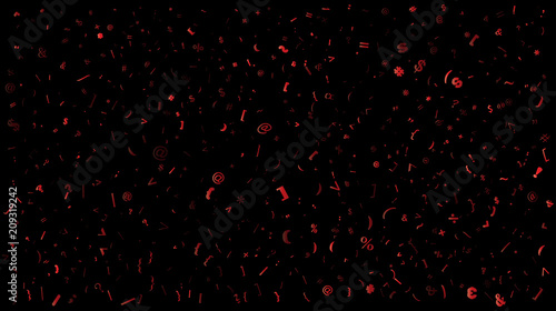 random special sign, colon alphabet beautiful background design