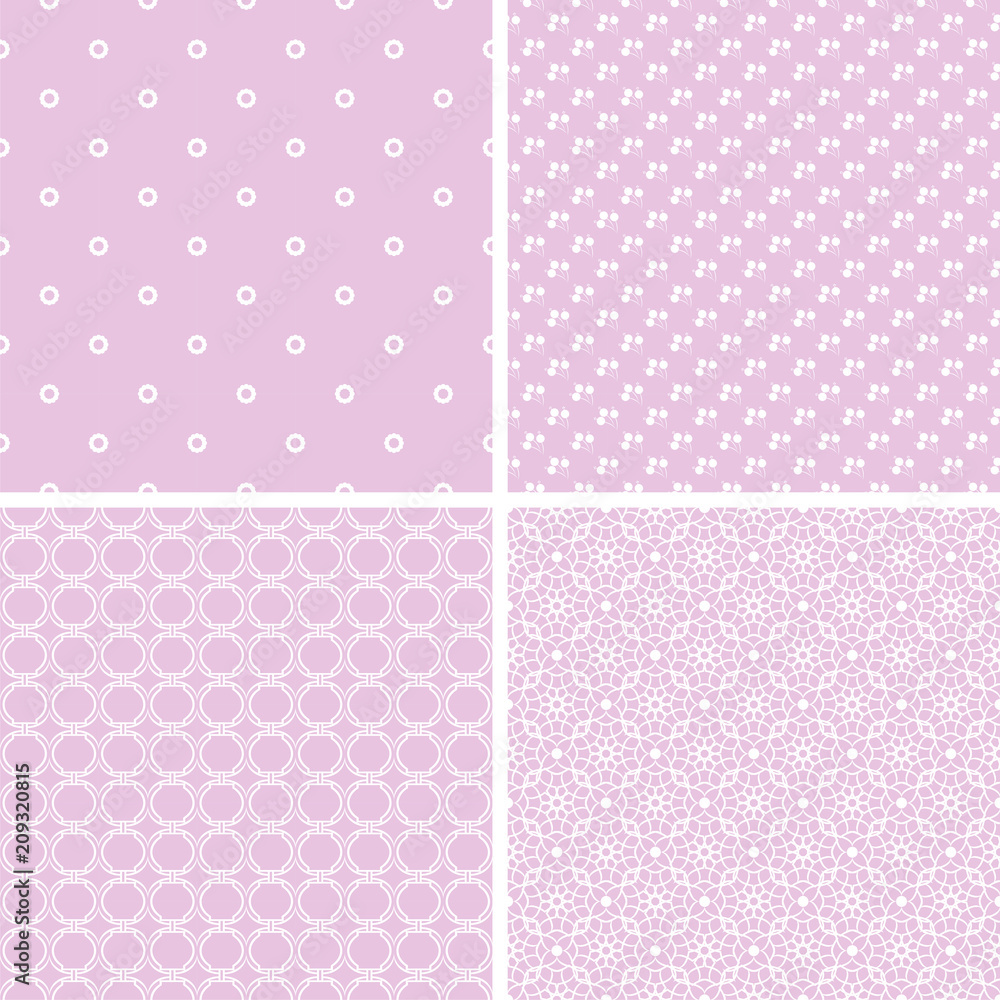 Different baby seamless patterns.