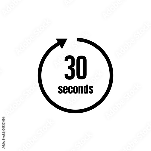 Clock , timer (time passage) icon / 30 seconds