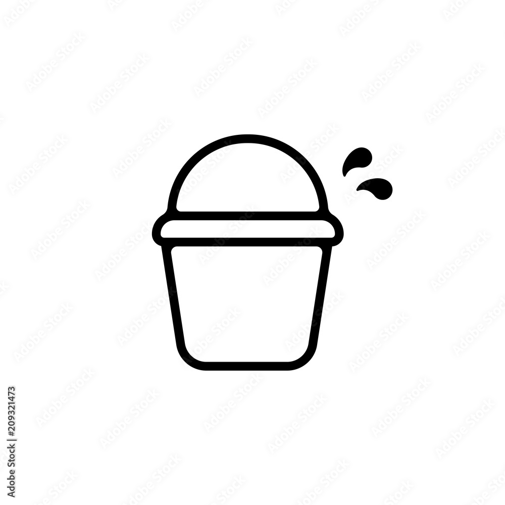 bucket icon (cleaning / pail) bucket icon (cleaning / pail)
