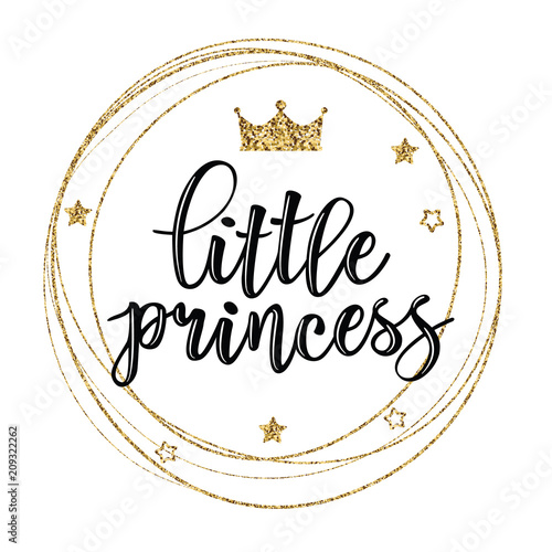 Vector illustration of Little Prince text