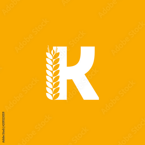 Vector Logo Letter K Bakery