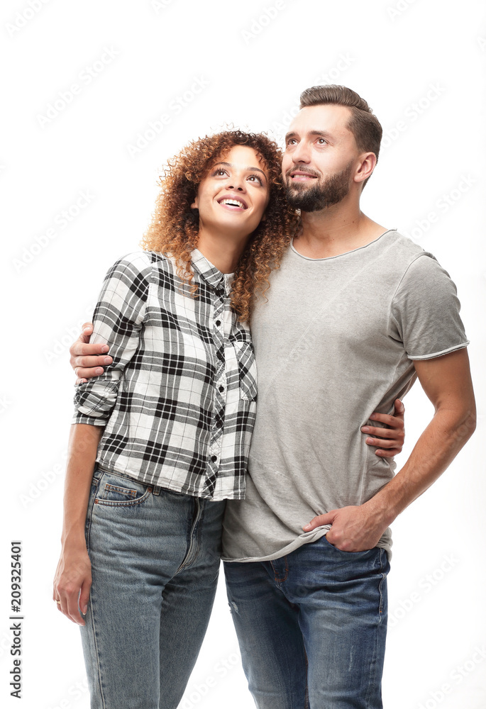 Portrait of a beautiful couple in love Portrait of a beautiful couple in love