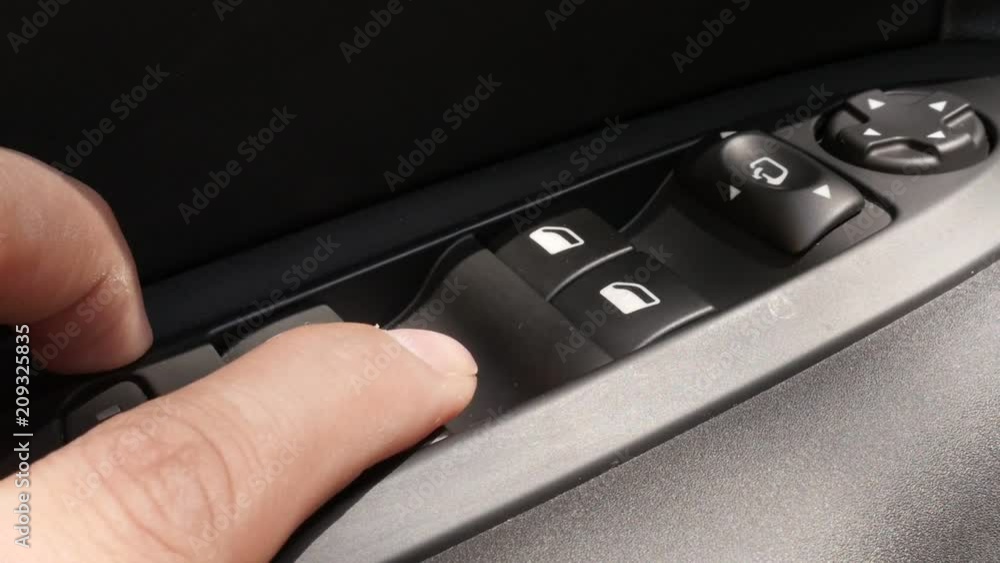 Opening back car windows slow-mo video Opening back car windows slow-mo video