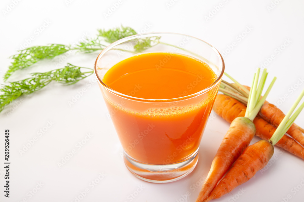 Fresh carrots isolated on white background. Fresh carrots isolated on white background.