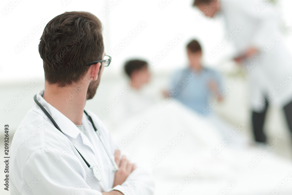 Blurred image of a patient in critical condition Blurred image of a patient in critical condition