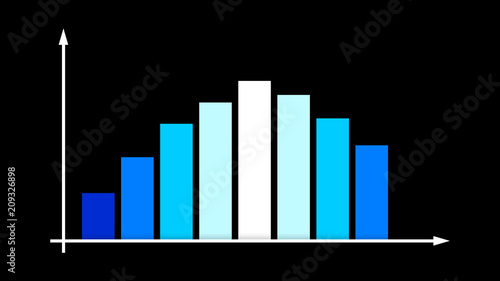 Symmetrical Colorful Business Bar Graph