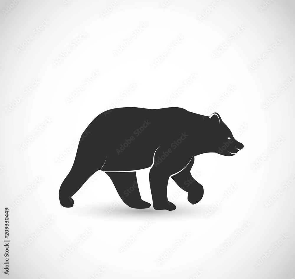 Obraz premium Bear icon vector