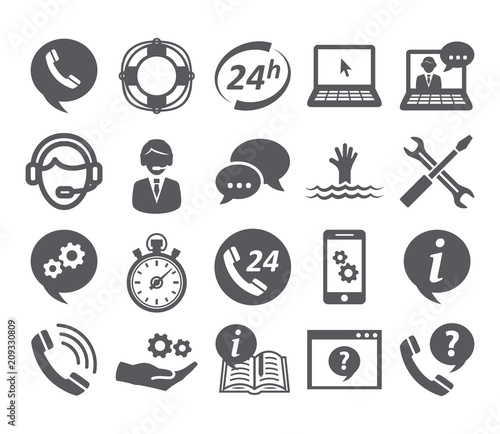 Support service icons