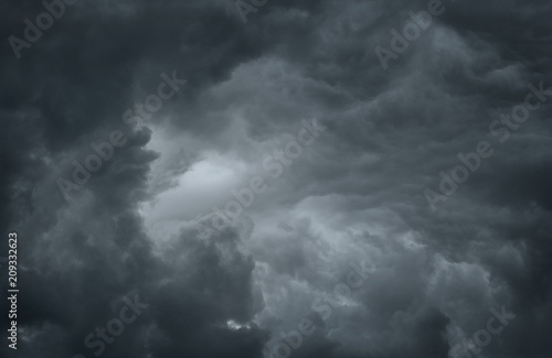 Dramatic sky background with copy space