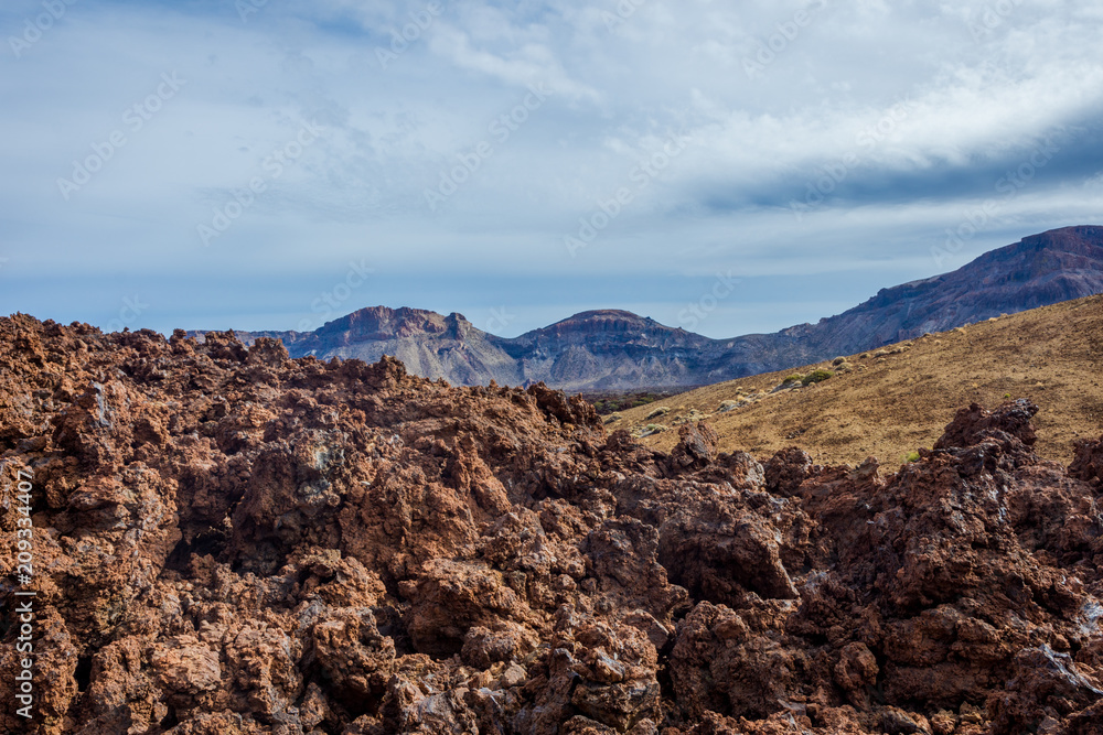 Volcanic landscape around Teide, Tenerife