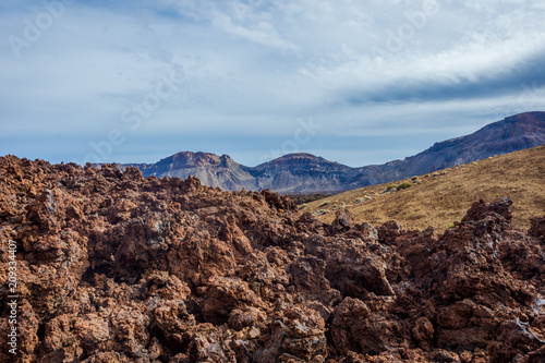 Volcanic landscape around Teide  Tenerife
