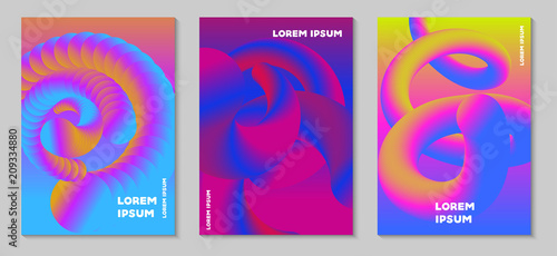 modern abstract colorful cover set. 